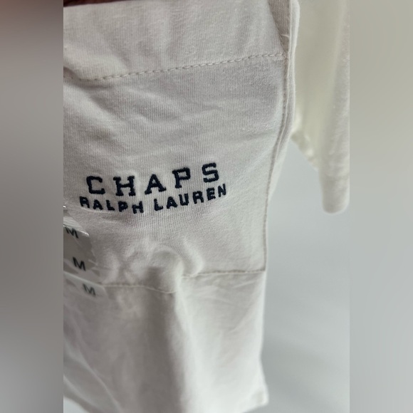 CHAPS RALPH LAUREN T-Shirt Size M POLO Patch NWT - Picture 2 of 7